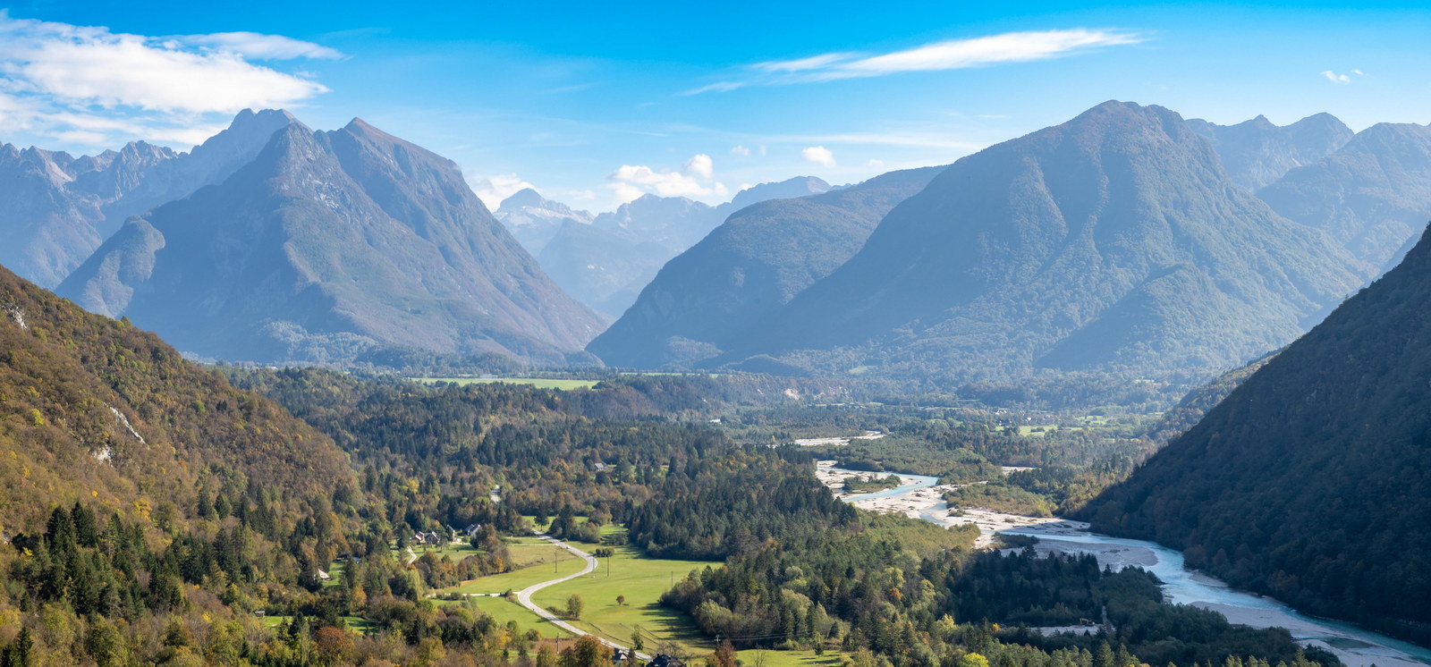 view of julian alps mountainsl, slovenia