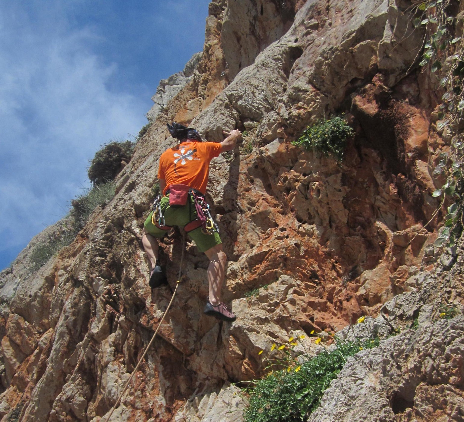 lead climbing course in bovec 08